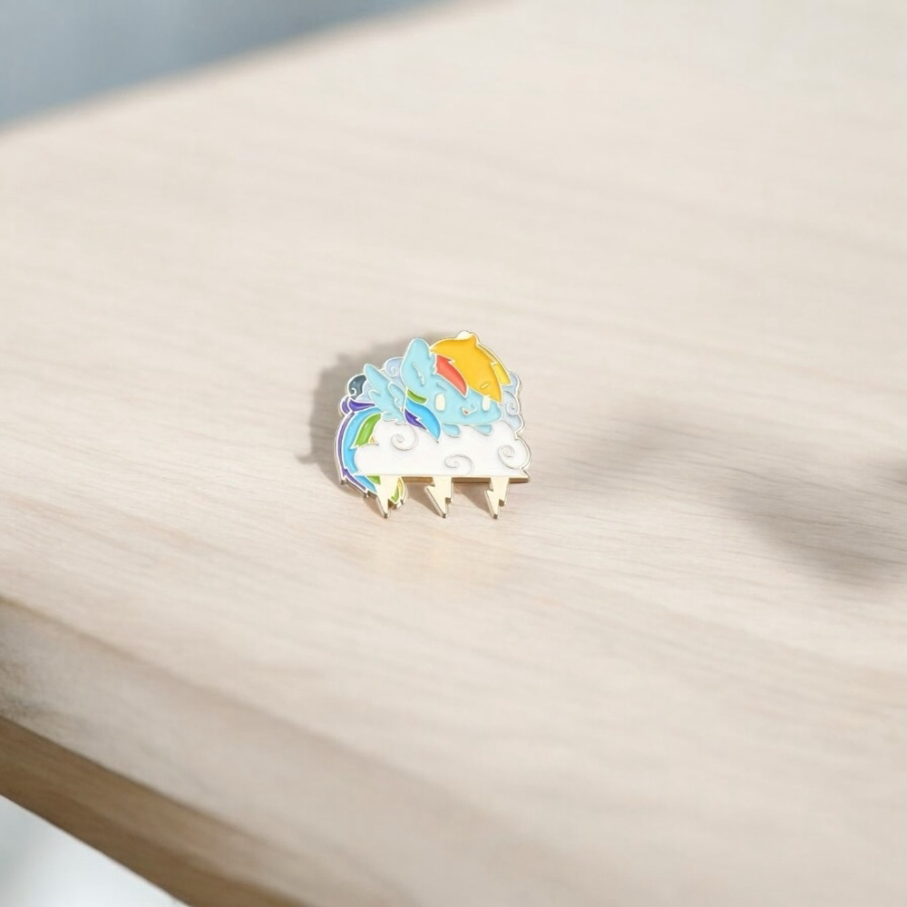 Rainbow Pony Cloud Enamel Pin